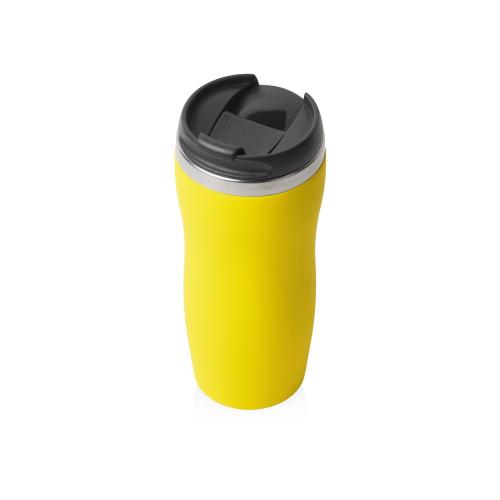 Термокружка Double wall mug C1, soft touch, 350 мл, желтый