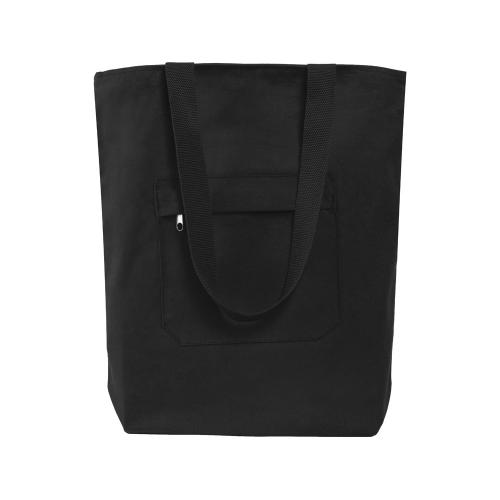 Сумка на молнии Zipper из хлопка 280 г c карманом на молнии спереди; - купить необычные подарки в Воронеже
