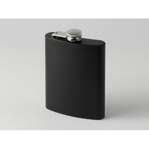 Фляжка 240 мл Remarque soft touch, 304 сталь, черный