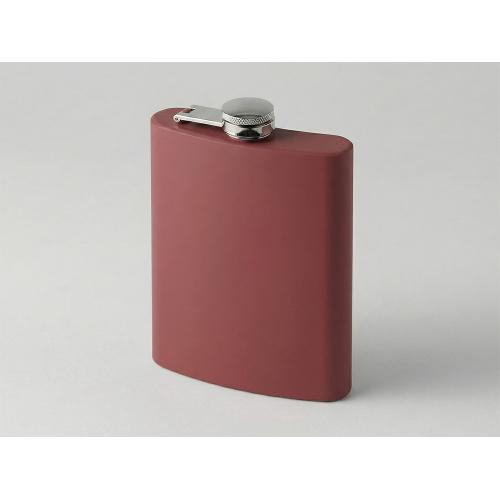 Фляжка 240 мл Remarque soft touch, 304 сталь, бургунди