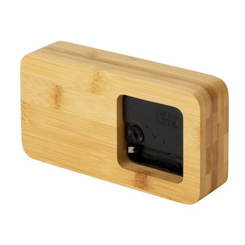 Прямоугольные настольные часы из бамбука Squarium; - купить необычные сувениры в Воронеже