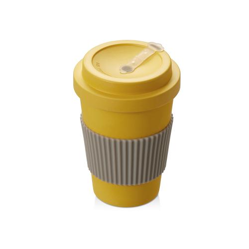 Термокружка Muffin из натуральных волокон, желтый