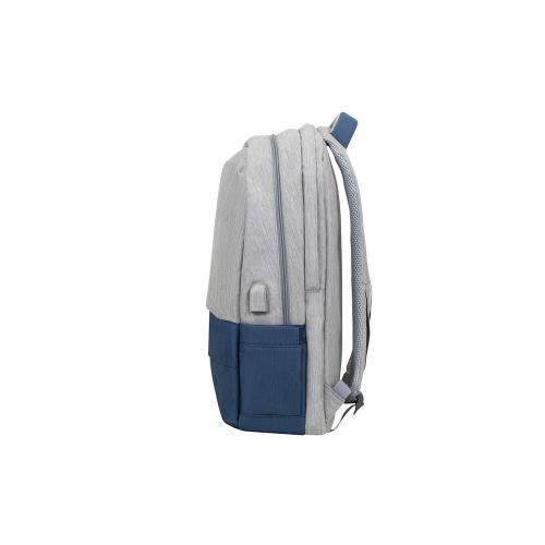 RIVACASE 7567 grey/dark blue рюкзак для ноутбука 17.3 / 6; - купить именные сувениры в Воронеже