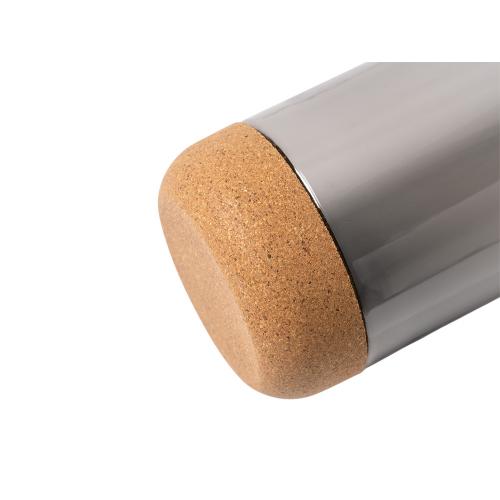 Бутылка Basti с пластиковым корпусом и пробковым дном; - купить подарки с логотипом в Воронеже