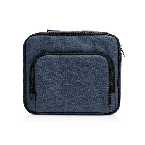 Сумка-холодильник из переработанного полиэстера Сотэк (SOTEK), меланжевый синий