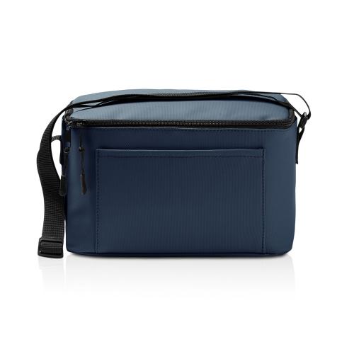 Сумка-холодильник из искусственной кожи с регулируемыми ручками Дэнвер (DENVER), темно-синий