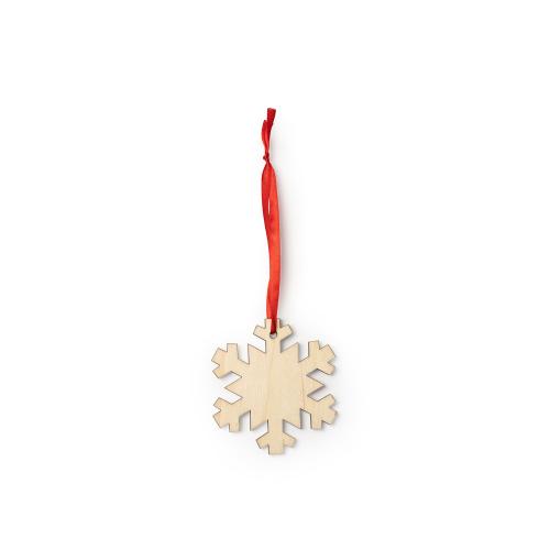 Деревянное новогоднее украшение JINGLE, снежинка; - купить бизнесс-сувениры в Воронеже