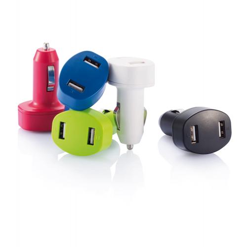 Зарядное устройство для автомобиля с 2 USB-портами; - купить именные сувениры в Воронеже