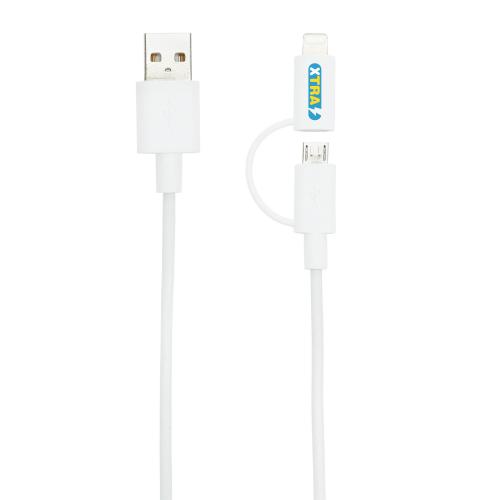 Кабель «2 в 1» с лицензированным MFi разъемом Apple Lightning; - купить необычные сувениры в Воронеже