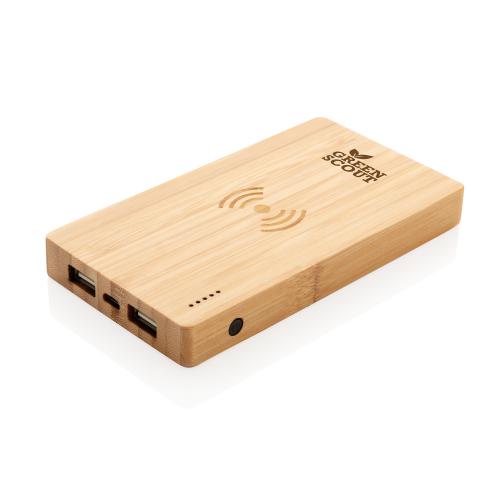 Экологичный внешний аккумулятор Bamboo; - купить необычные сувениры в Воронеже