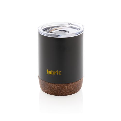 Вакуумная термокружка Cork из переработанной нержавеющей стали RCS; - купить именные сувениры в Воронеже