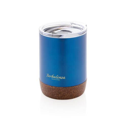 Вакуумная термокружка Cork из переработанной нержавеющей стали RCS; - купить именные сувениры в Воронеже