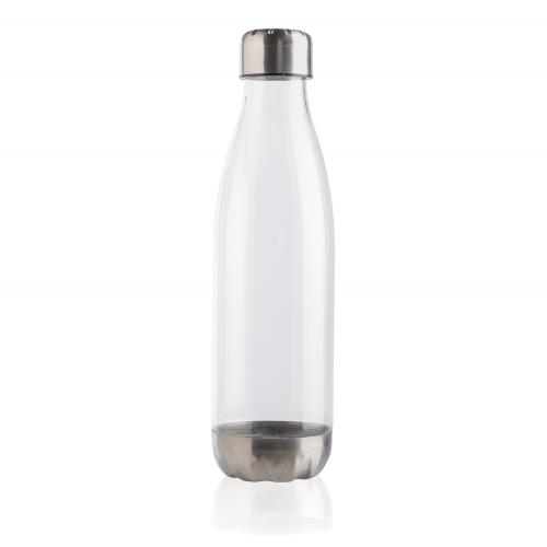 Герметичная бутылка для воды с крышкой из нержавеющей стали - прозрачный;