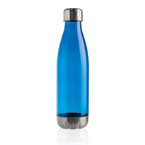 Герметичная бутылка для воды с крышкой из нержавеющей стали - синий;