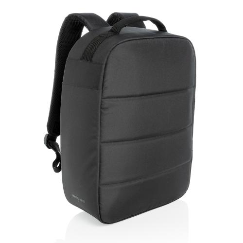 Антикражный рюкзак Impact из RPET AWARE™ для ноутбука 15.6" - черный;