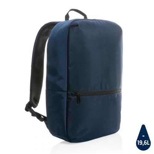 Рюкзак для ноутбука Minimalist Impact из rPET AWARE™ 1200D, 15,6" - темно-синий; серый