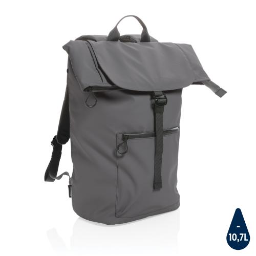 Водонепроницаемый рюкзак Impact из RPET AWARE™ для ноутбука 15,6" - темно-серый;