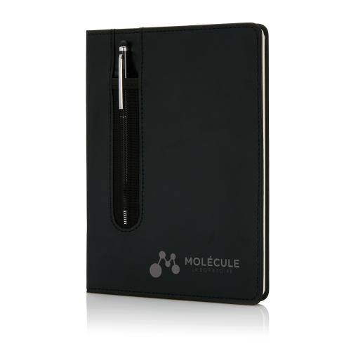 Блокнот для записей Deluxe формата A5 и ручка-стилус; - купить именные сувениры в Воронеже