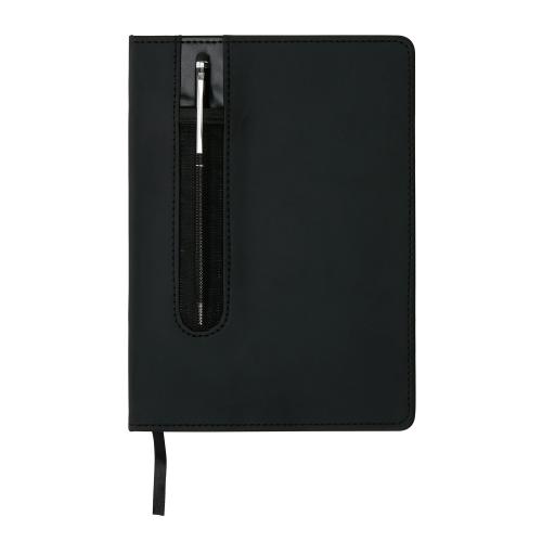 Блокнот для записей Deluxe формата A5 и ручка-стилус; - купить подарки с логотипом в Воронеже