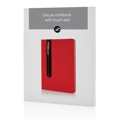 Блокнот для записей Deluxe формата A5 и ручка-стилус; - купить необычные подарки в Воронеже