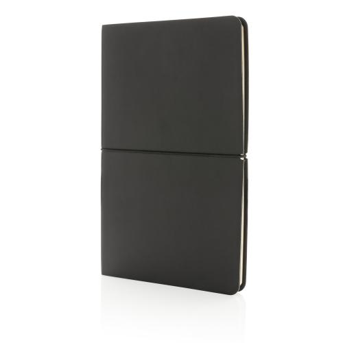 Блокнот Modern Deluxe в мягкой обложке, А5 - черный;