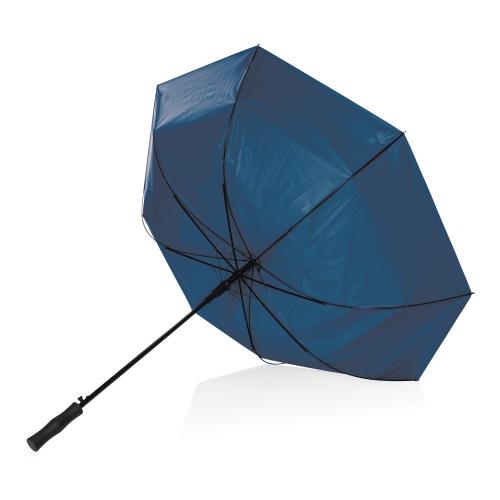 Двухцветный плотный зонт Impact из RPET AWARE™ с автоматическим открыванием; - купить подарки с логотипом в Воронеже